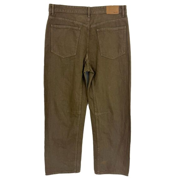 MADEWELL The Darted Barrel Leg Jean 28 Driftwood Brown High Rise NWT B48 - Picture 3 of 6